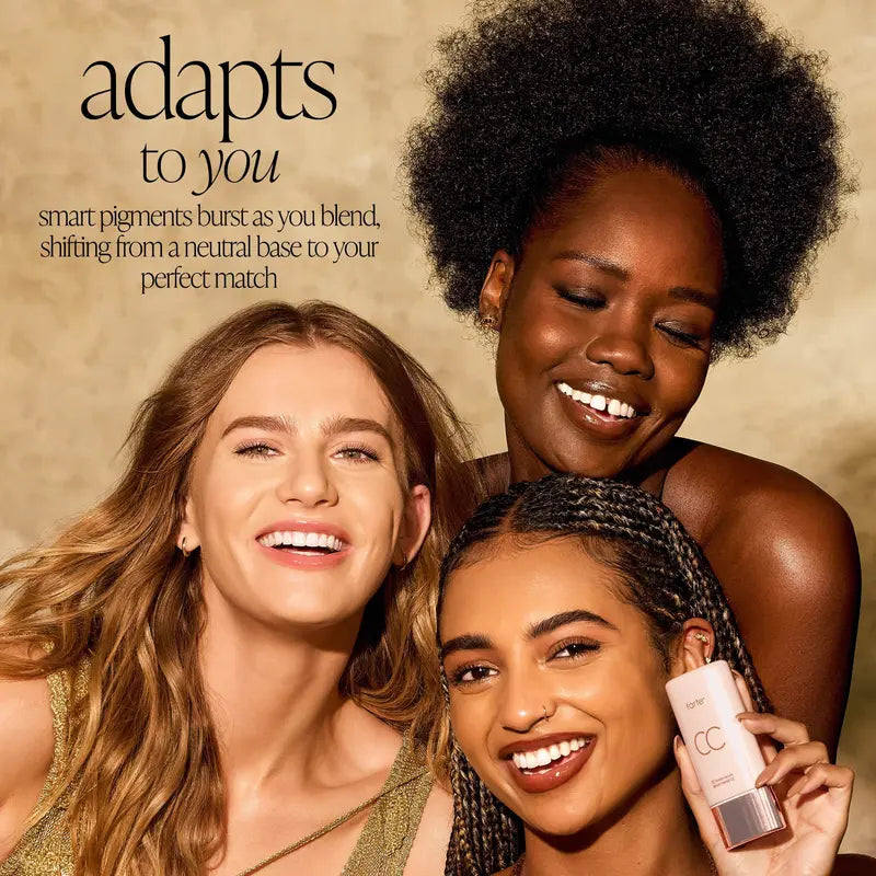 CC Tinted Serum & SPF30 Powder Duo | Lightweight Color Correcting Foundation Makeup Set
