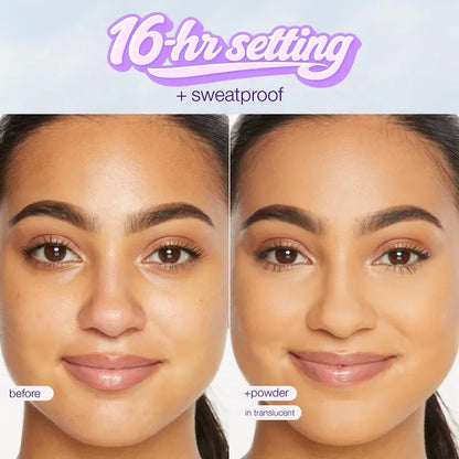 CC Tinted Serum & SPF30 Powder Duo | Lightweight Color Correcting Foundation Makeup Set