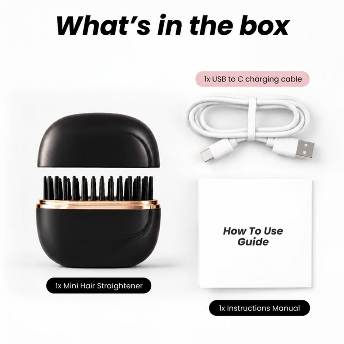 Pocket Hair Straightener | Cordless & Rechargeable