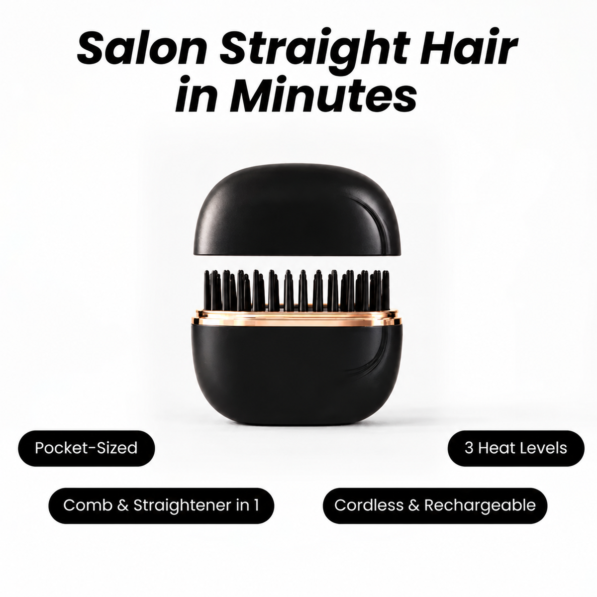 Pocket Hair Straightener | Cordless & Rechargeable
