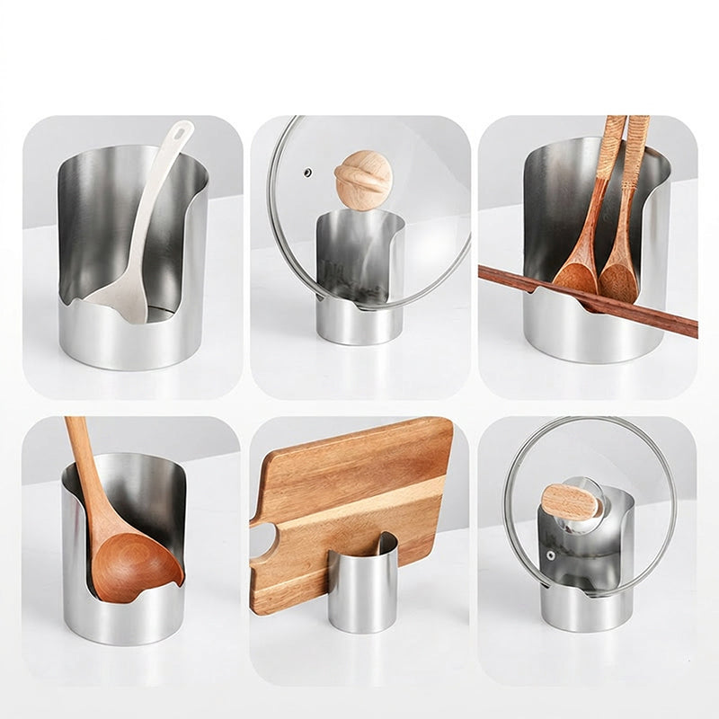 Multifunctional Stainless Steel Kitchen Organizer & Space-Saving Utensil Holder